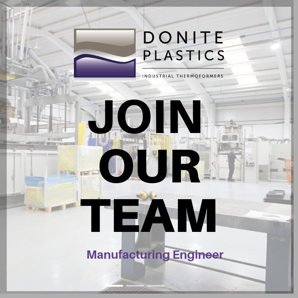 vacancy for manufacturing engineer at Donite Plastics